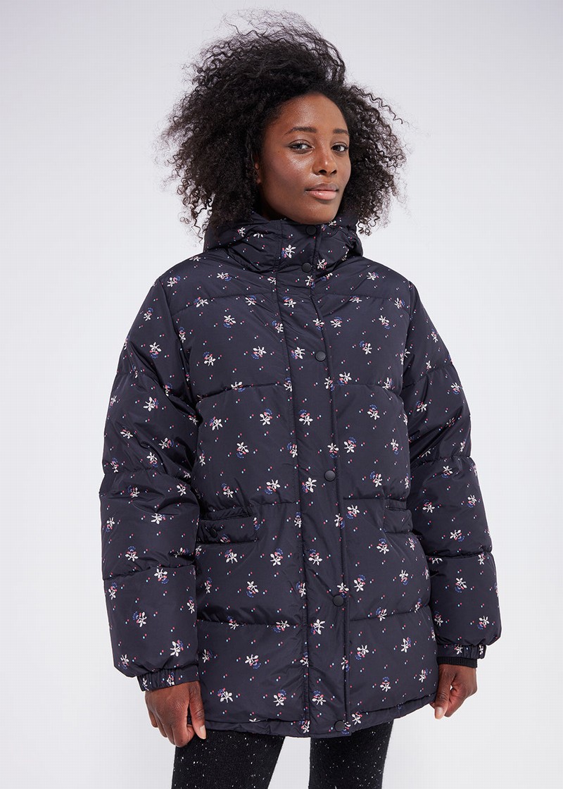 Women Pyrenex Roseanna Down Jackets Navy | HQZ318Z0331