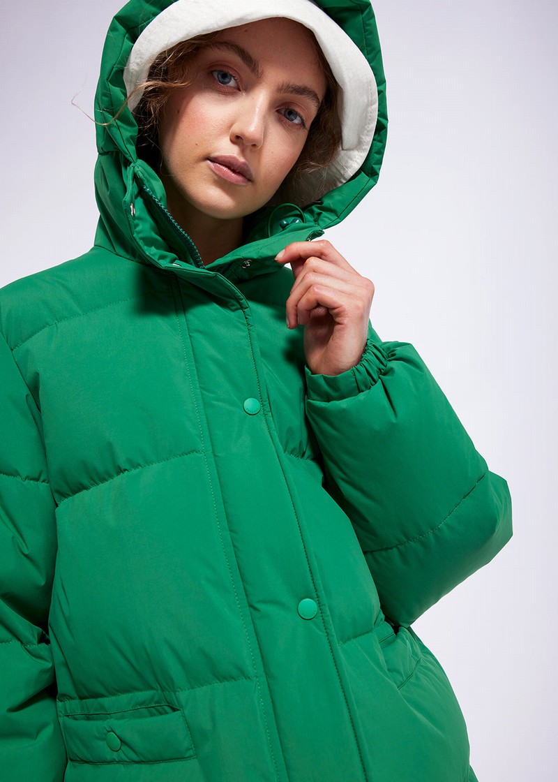 Women Pyrenex Roseanna Getty Down Jackets Green | HYM117M8693