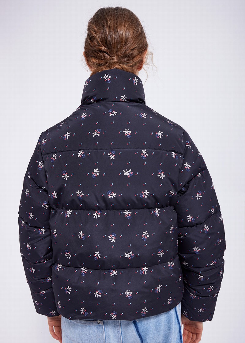 Women Pyrenex Roseanna Lodge Down Jackets Navy | HTX778X8302