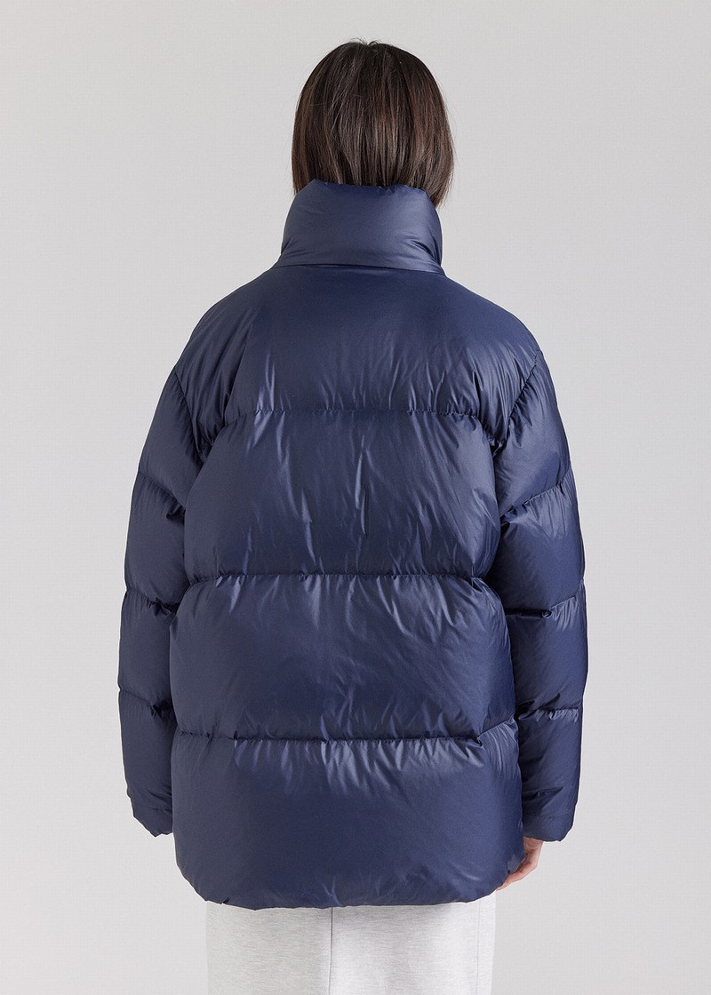 Women Pyrenex Shift Warm Down Jackets Navy | HWF856F6149