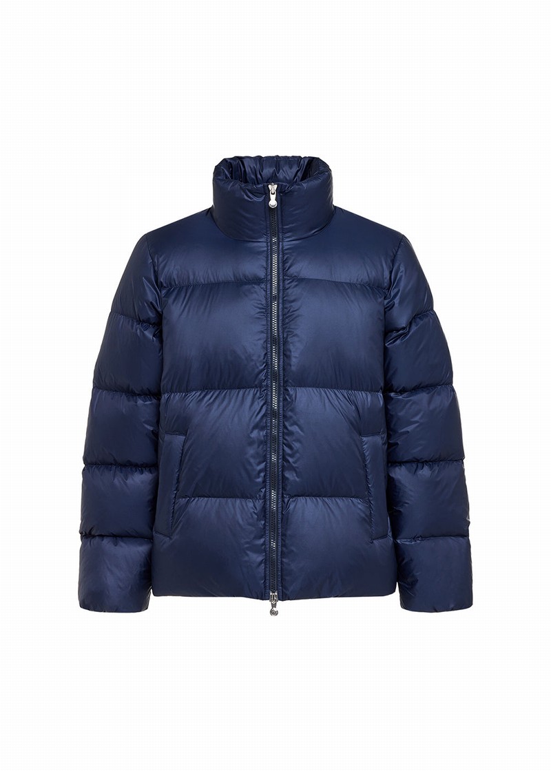 Women Pyrenex Shift Warm Down Jackets Navy | HWF856F6149