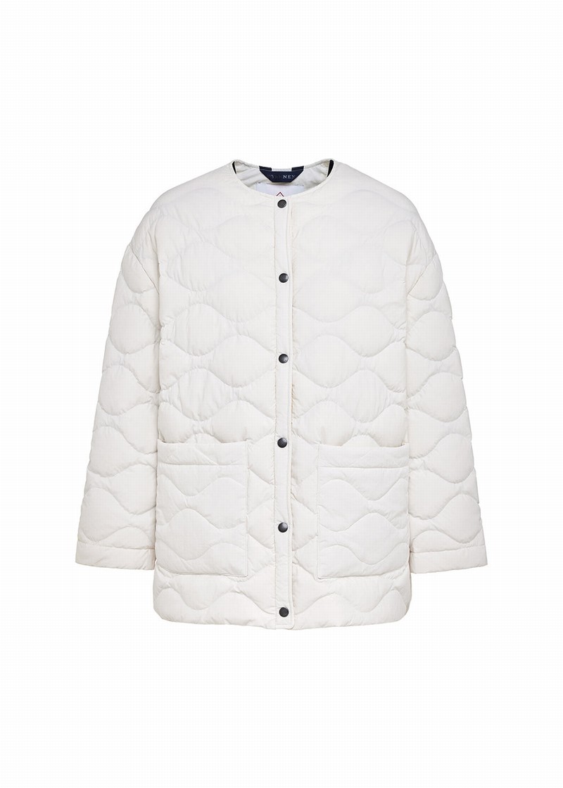 Women Pyrenex Sienna Lightweight Down Jackets White | HGU376U6298