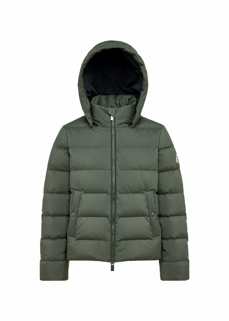 Women Pyrenex Spoutnic Down Jackets Green | HVU795U0358