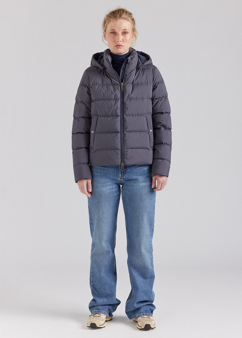 Women Pyrenex Spoutnic Down Jackets Grey | HQY203Y0798