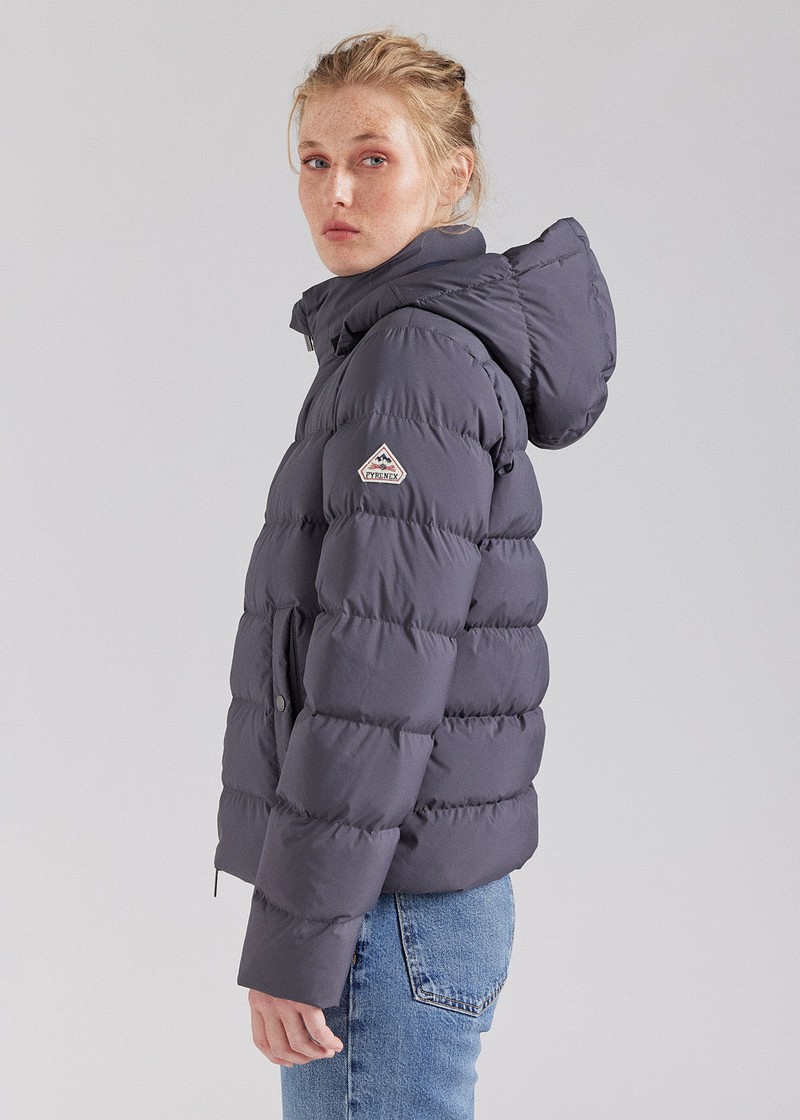 Women Pyrenex Spoutnic Down Jackets Grey | HQY203Y0798