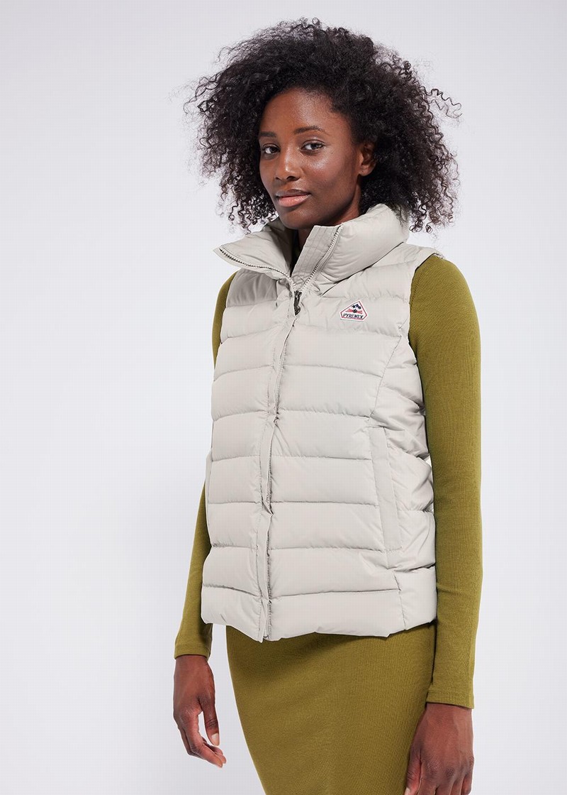 Women Pyrenex Spoutnic Down Vest White | HOC059C3305