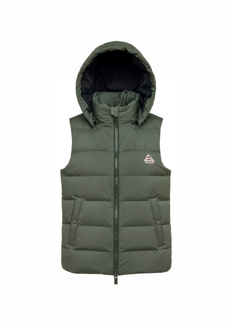 Women Pyrenex Spoutnic Sleeveless Down Vest Green | HRO893O3241