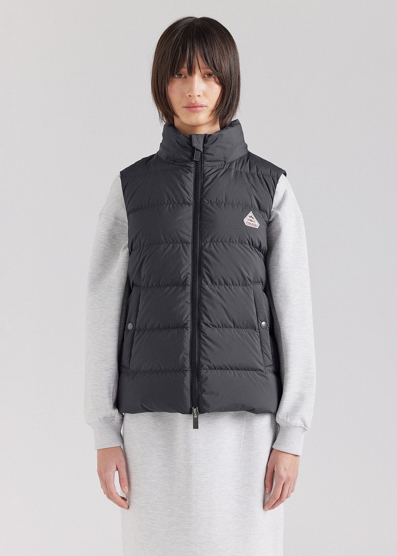 Women Pyrenex Spoutnic Sleeveless Down Vest Black | HVT616T0164