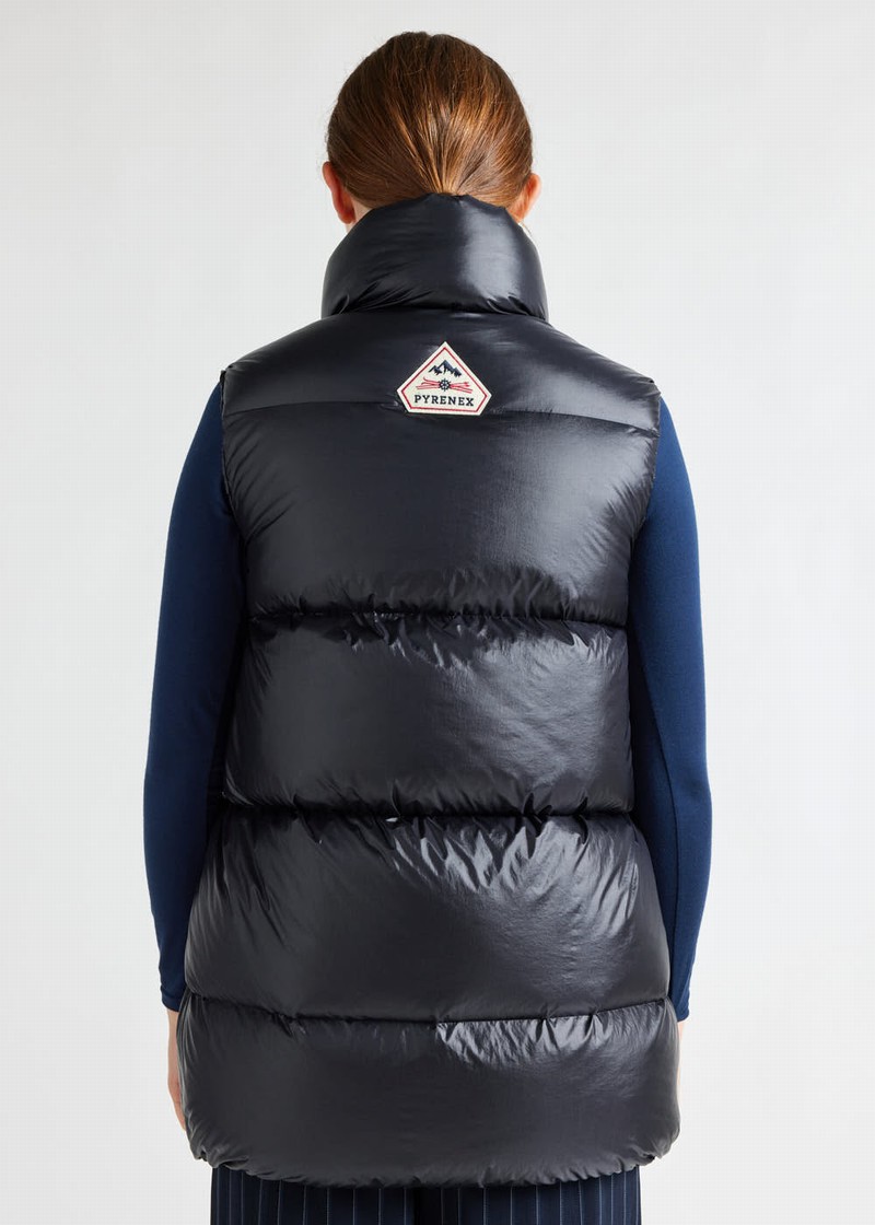 Women Pyrenex Tamara Down Vest Black | HEO506O8868