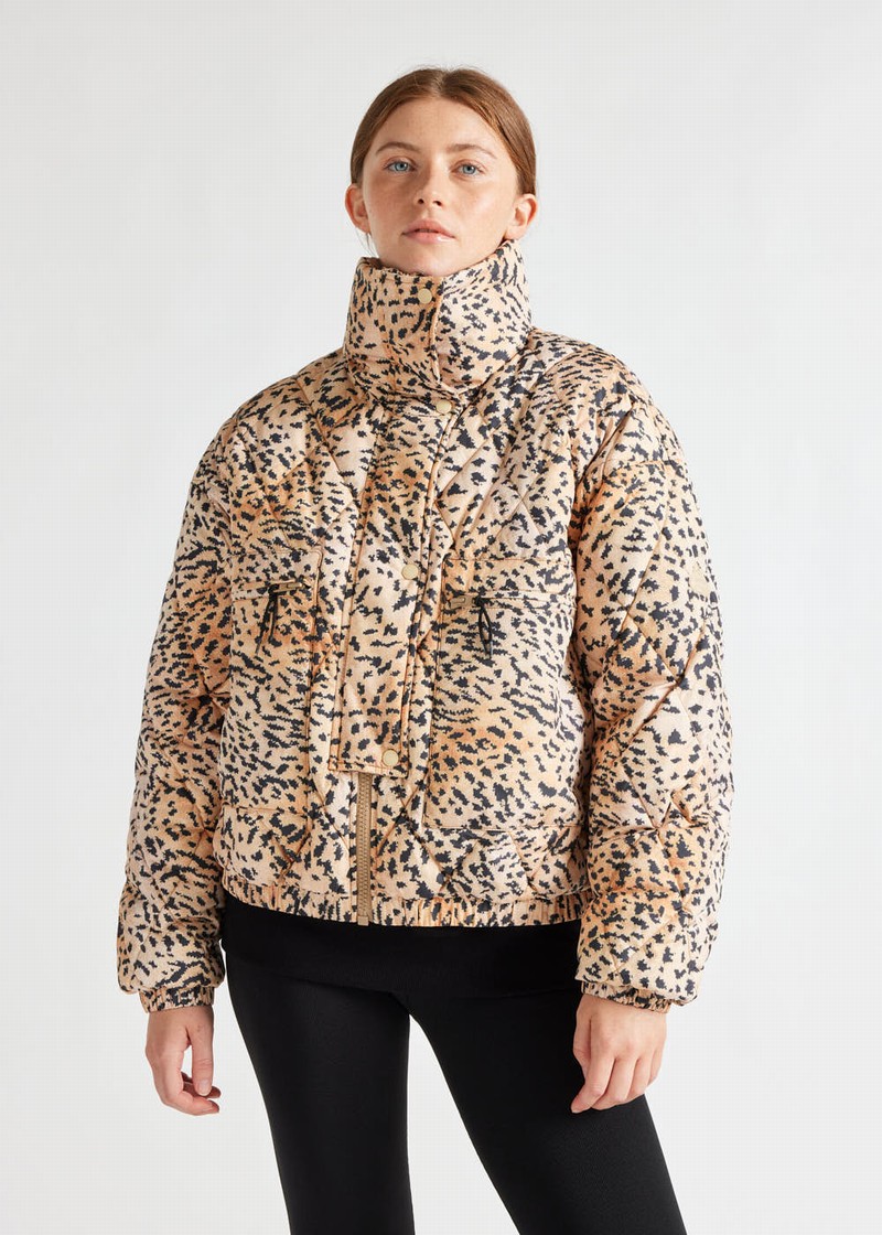 Women Pyrenex X Roseanna Friday Down Jackets Leopard | HWS037S5343