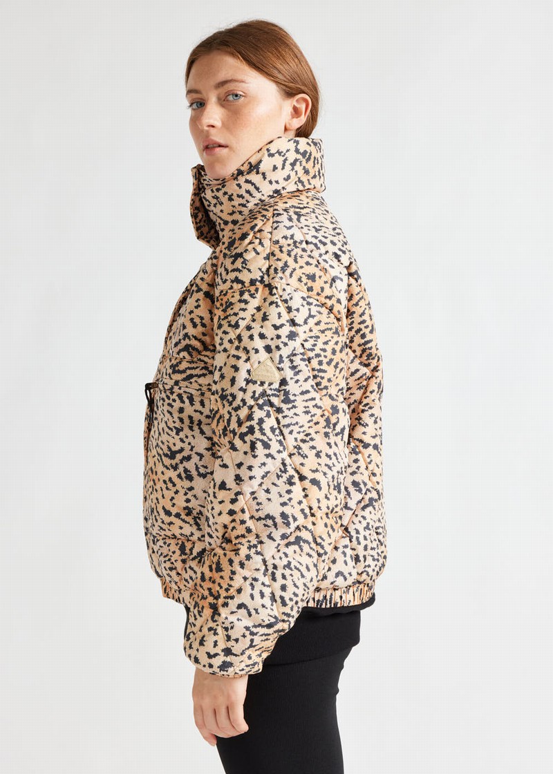 Women Pyrenex X Roseanna Friday Down Jackets Leopard | HWS037S5343