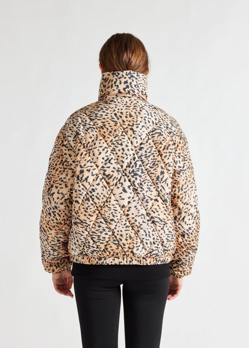 Women Pyrenex X Roseanna Friday Down Jackets Leopard | HWS037S5343