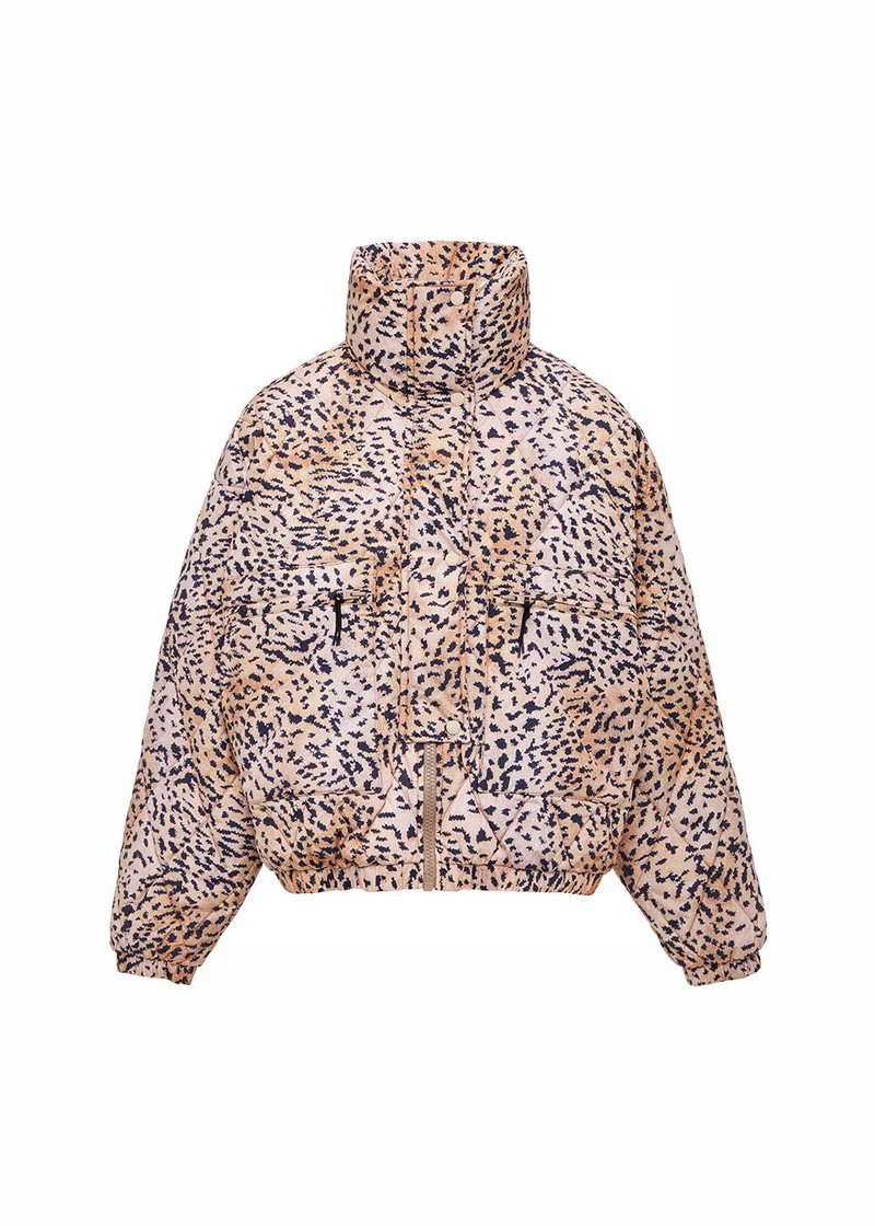 Women Pyrenex X Roseanna Friday Down Jackets Leopard | HWS037S5343