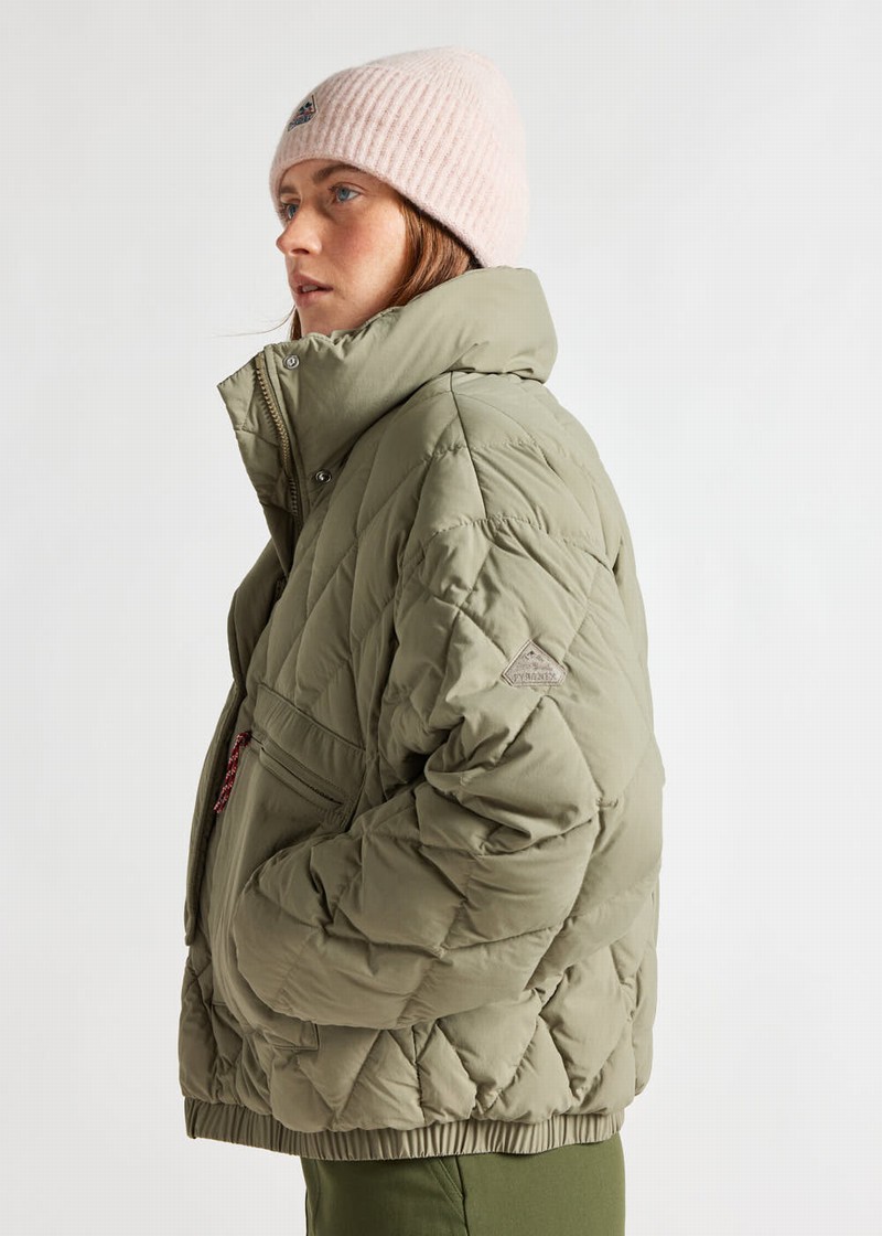 Women Pyrenex X Roseanna Friday Down Jackets Olive | HXO599O7717