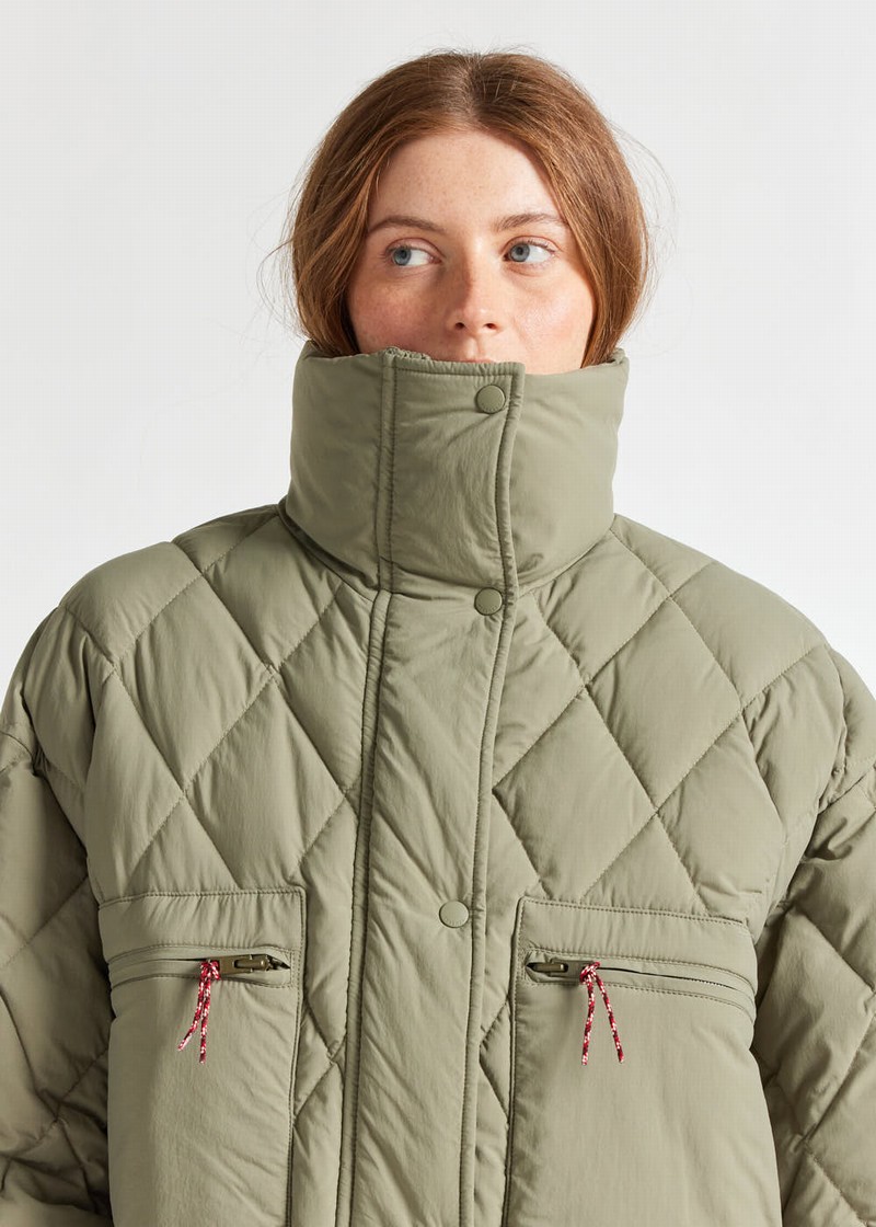 Women Pyrenex X Roseanna Friday Down Jackets Olive | HXO599O7717