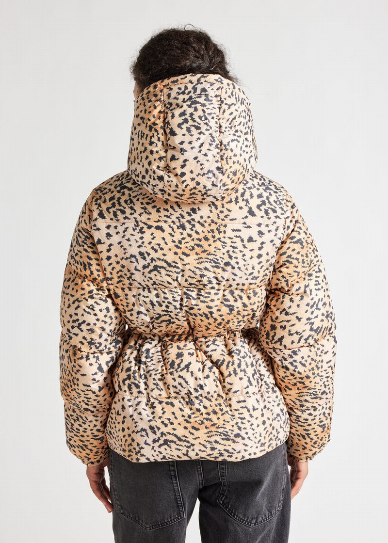 Women Pyrenex X Roseanna Talitha Down Jackets Leopard | HRB109B6663