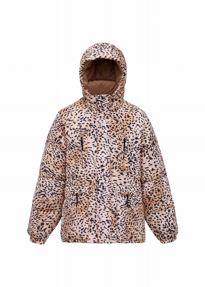 Women Pyrenex X Roseanna Talitha Down Jackets Leopard | HRB109B6663