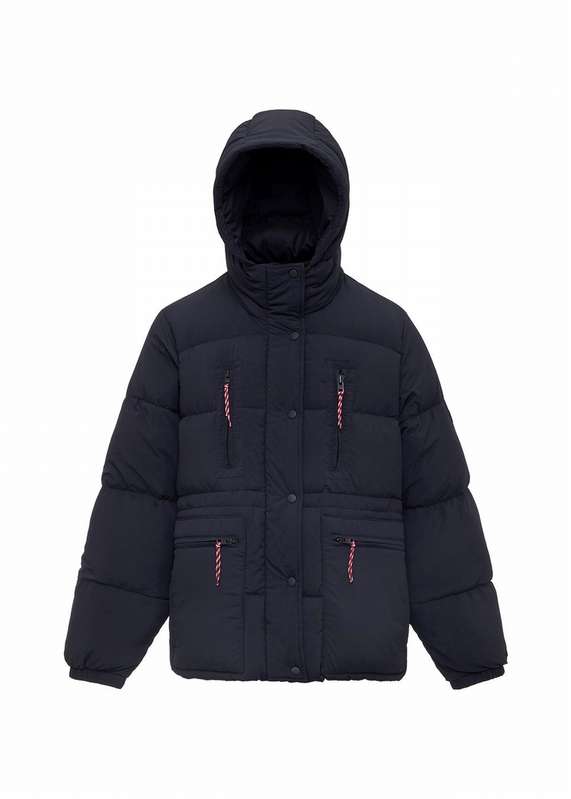 Women Pyrenex X Roseanna Talitha Hooded Down Jackets Black | HPC950C6726