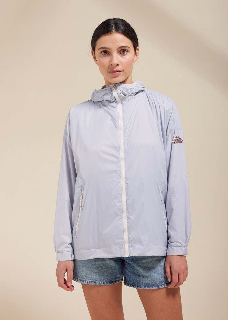 Women Pyrenex Zinnia Windbreaker Grey | HSV582V5014