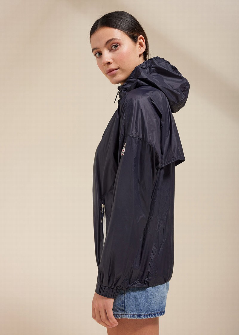 Women Pyrenex Zinnia Windbreaker Navy | HBX699X9052