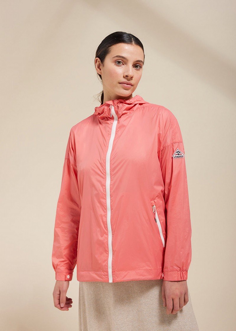 Women Pyrenex Zinnia Windbreaker Red | HTG420G4046