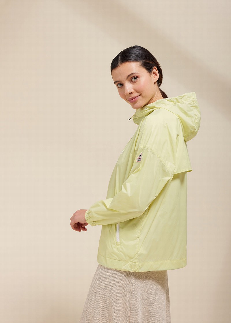 Women Pyrenex Zinnia Windbreaker Yellow | HGQ232Q8733