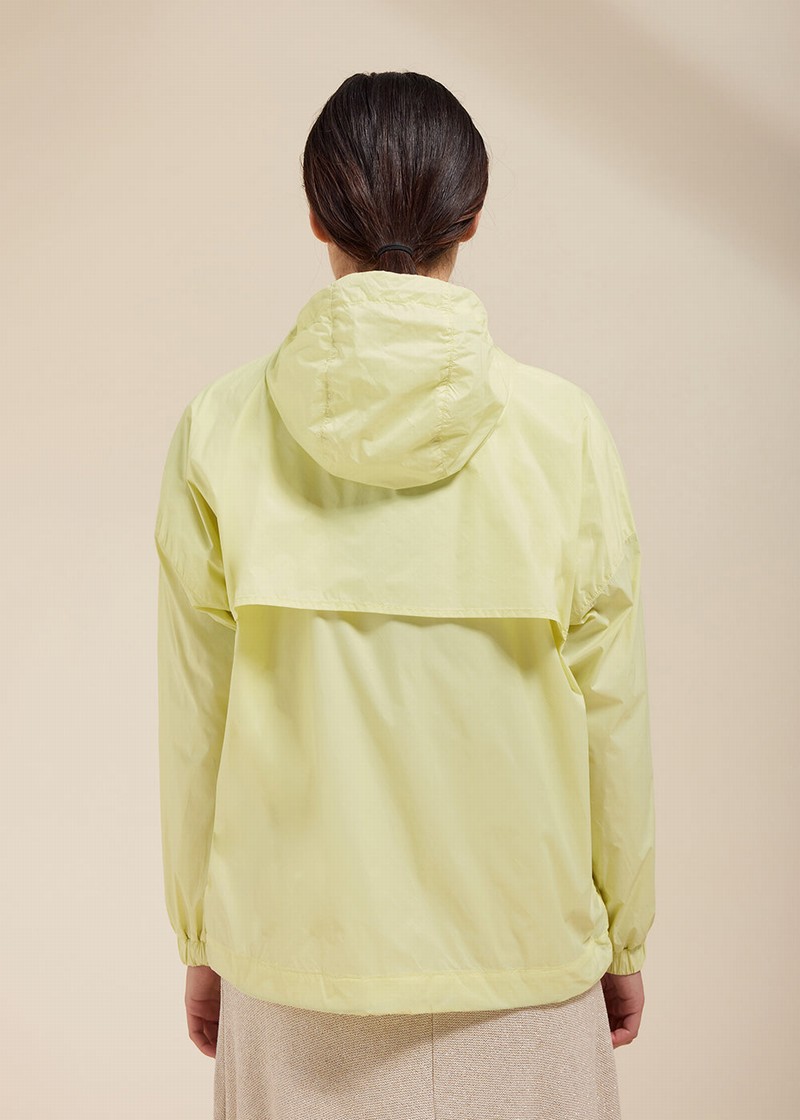 Women Pyrenex Zinnia Windbreaker Yellow | HGQ232Q8733